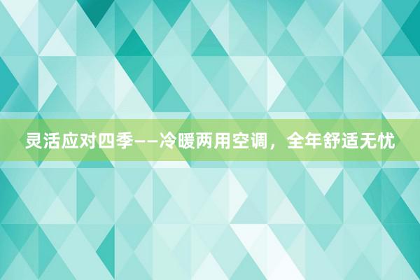 灵活应对四季——冷暖两用空调，全年舒适无忧